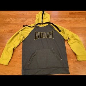 Everlast Gray & Yellow Hooded Sweatshirt